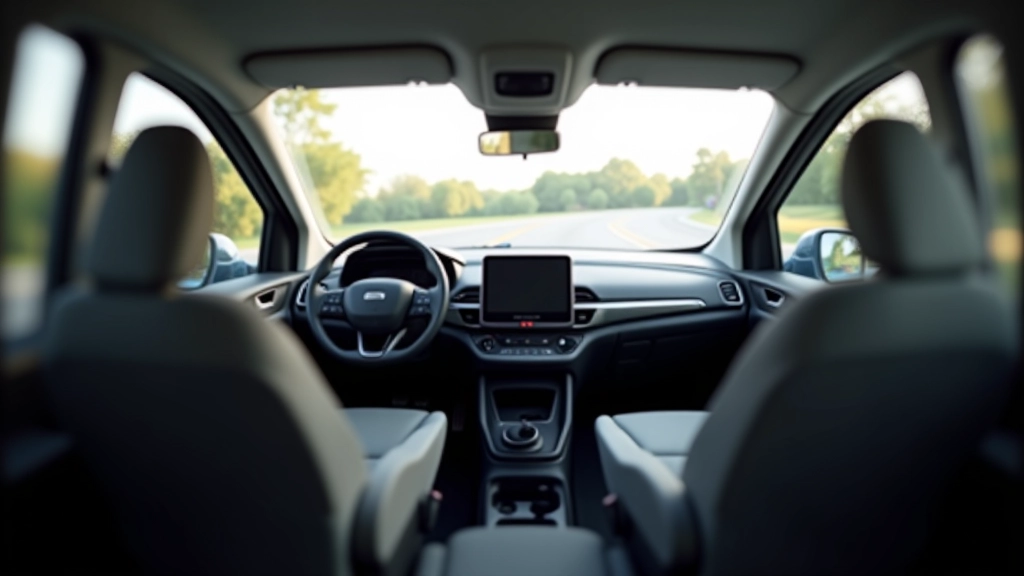 Volkswagen ID. Buzz interjeras, minimalistinis dizainas, minkštos sėdynės, erdvi kabina