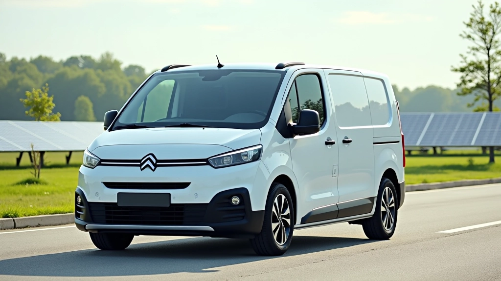 Volkswagen ID. Buzz šalia žalios energijos šaltinio, saulės panelės, ekologiškumas
