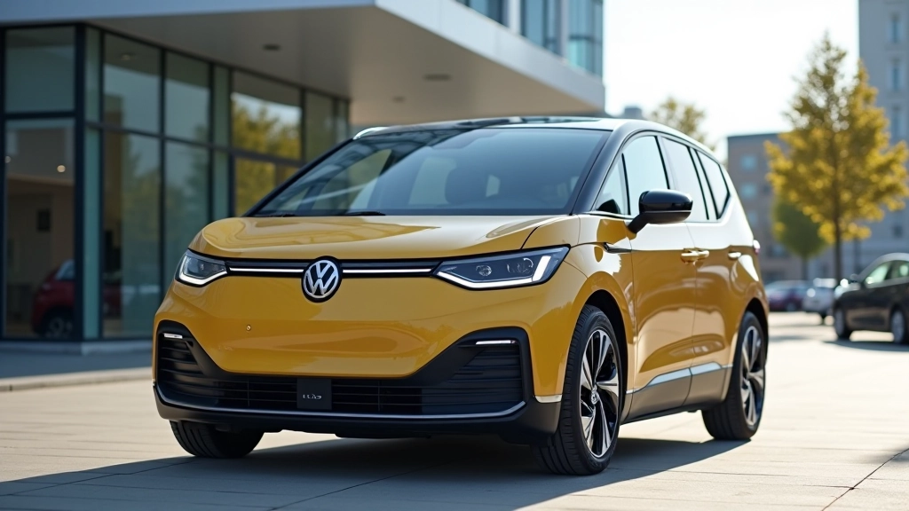 Volkswagen ID. Buzz šeimos automobilis salone su aplinkos vaizdu